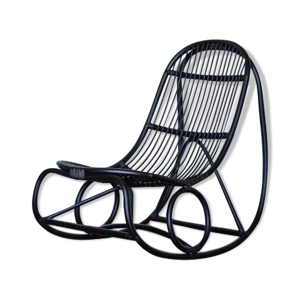 rocking-chair en rotin