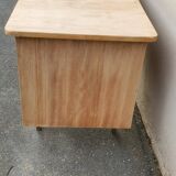 beautiful vintage desk 1940/50 with 1 sanded and raw drawer unit
