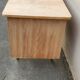 Raw wood pedestal desk, 1940-1950