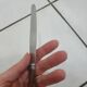 Stainless steel table and dessert knives with mother-of-pearl handles