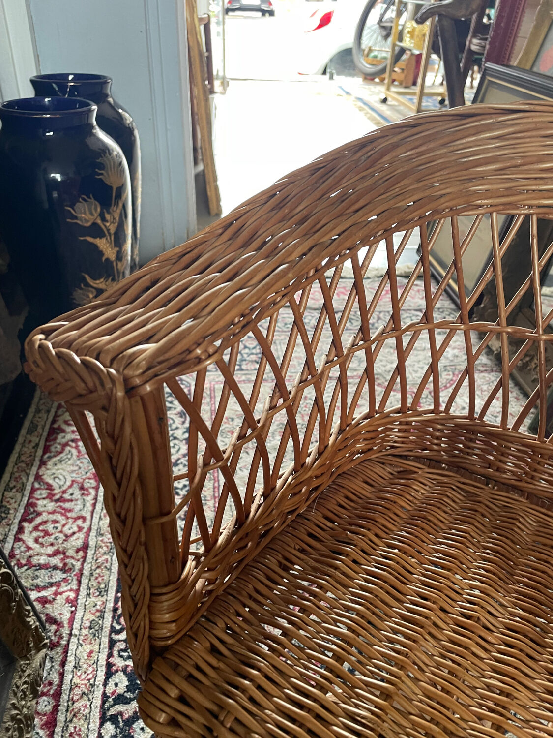 Fauteuil rotin enfant