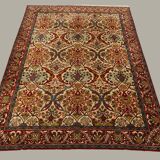 XL Vintage Arts and Crafts, W Morris style Rug 400x296 cm, Red Blue