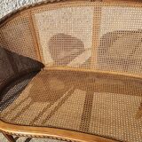 Canape bench 2 chairs louis xvi walnut canning