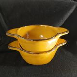 2 antique earthenware bowls