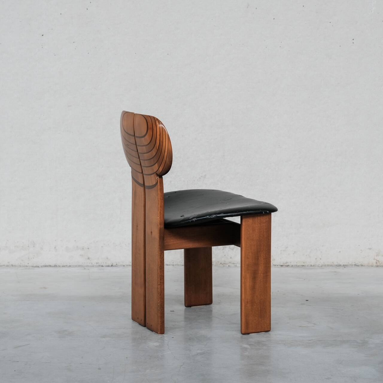 Set of Six 'Africa' Mid-Century Italian Dining Chairs by Scarpa