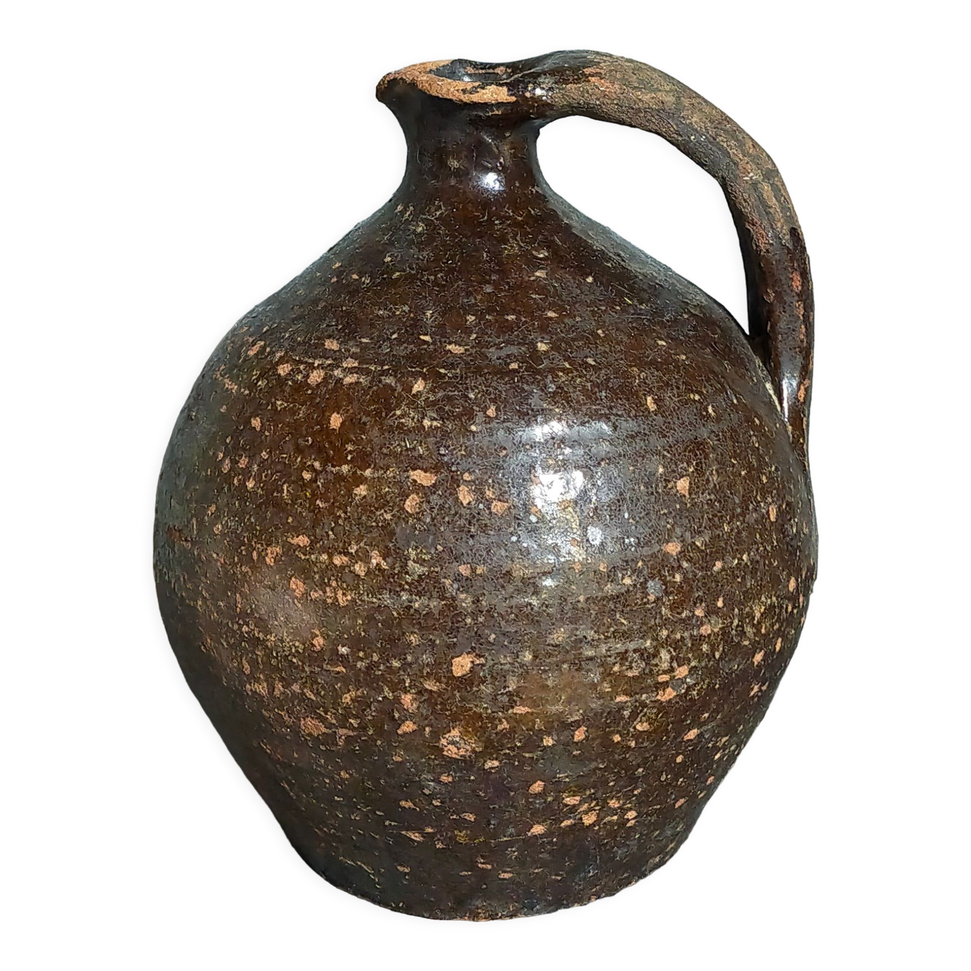 Poterie traditionnelle art-populaire terre émaillée XIXème