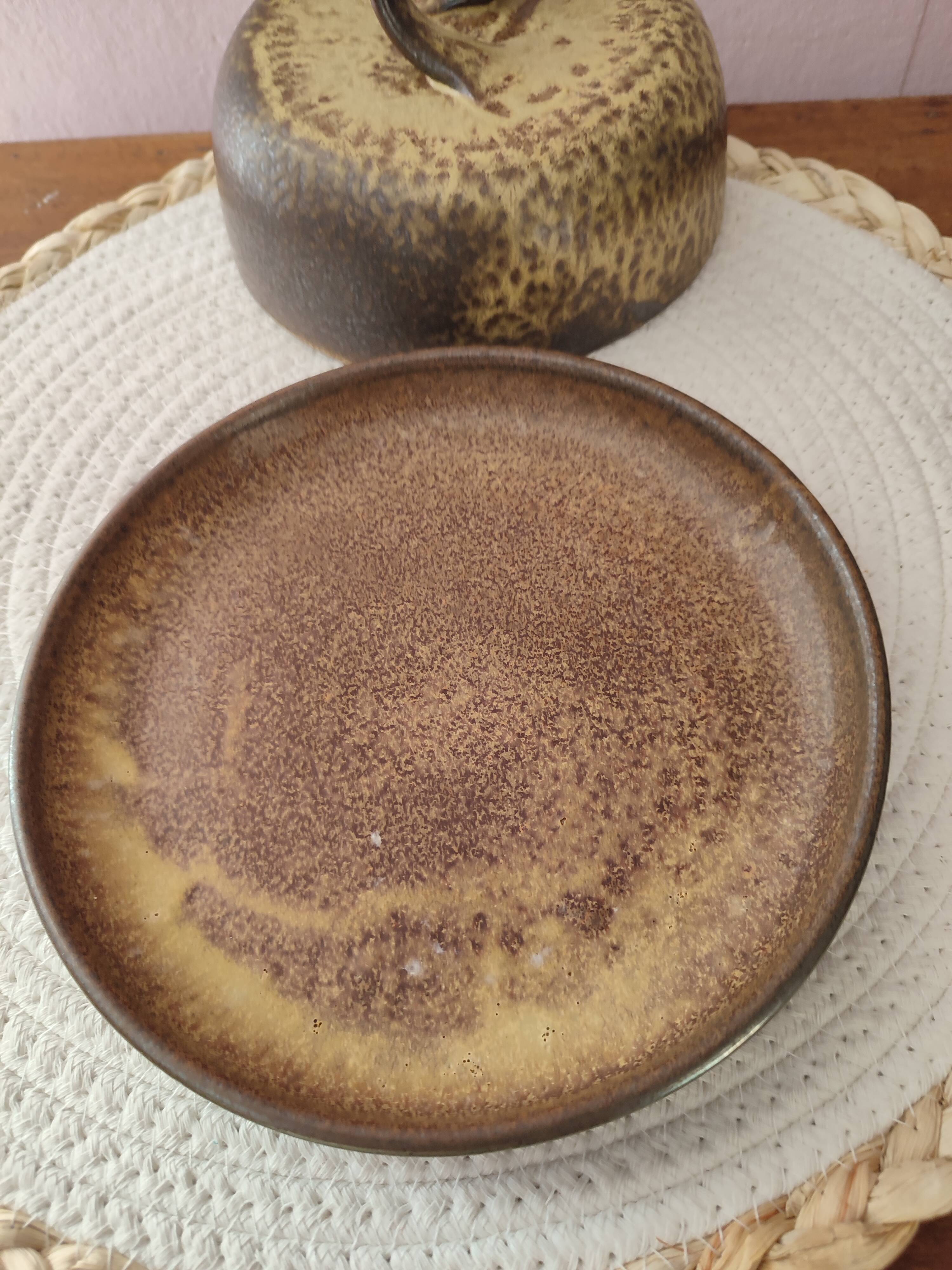 Sandstone butter dish