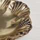 Empty oval brass pocket