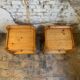 Pair of solid pine nightstands, Circa 1980s