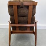 FD-164 Army Chair with Footstool by Arne Vodder for Cado, Set of 2