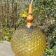 Vintage 1970s Empoli glass suspension globe