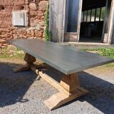 Monastery table with zinc top