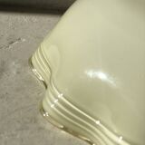 Cream-colored opaline light fixture