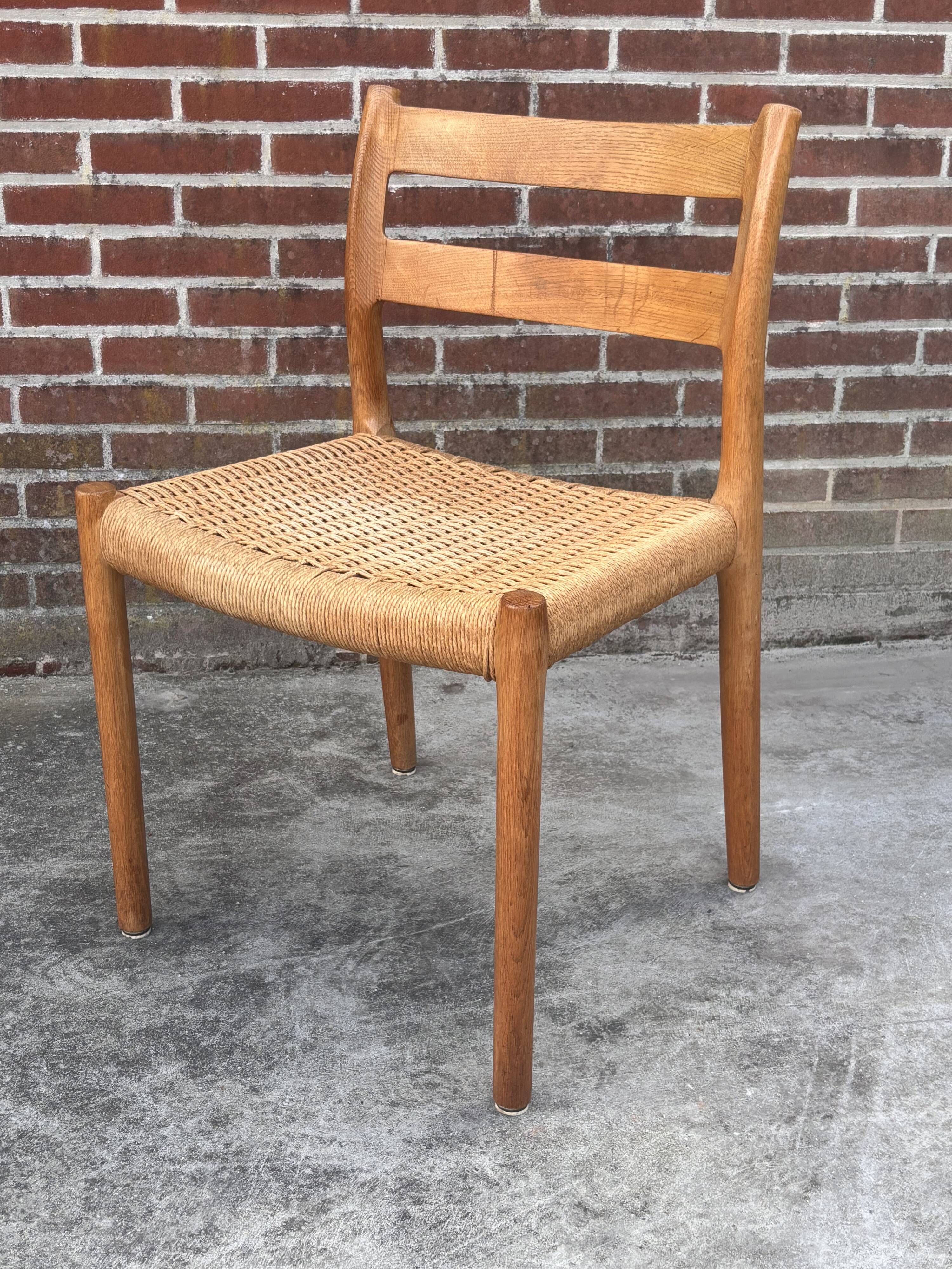 Mid Century Niels O Moller Chair model 84 Danish Design