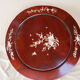 Mahogany gueridon with mother-of-pearl inlays featuring Asian floral decor.