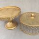 Servant Display Cake Stand Cake Sandwich Candy Bar Gold Metal