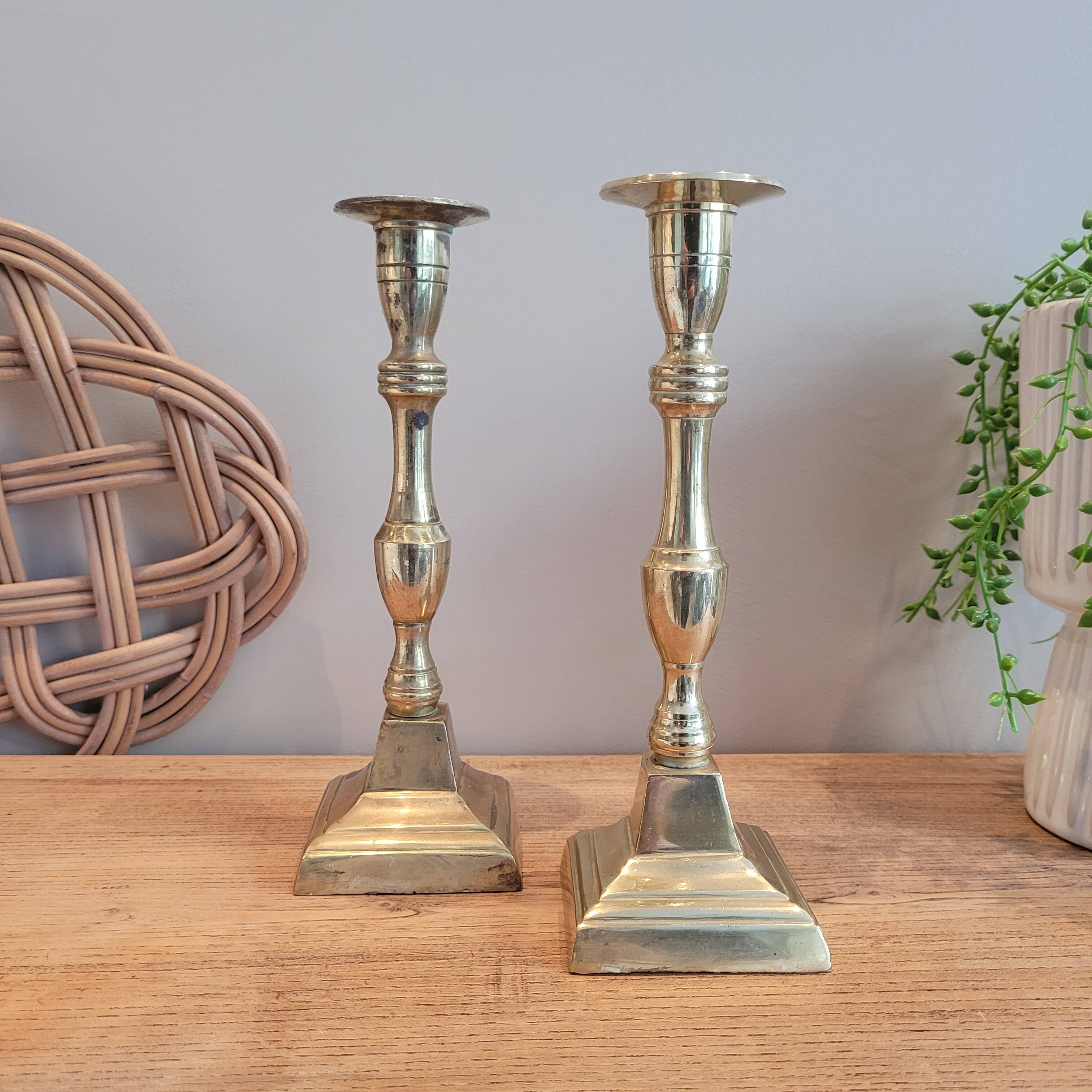 La Redoute x Selency pair of brass candle holders 05