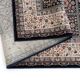 Black floral AKKA oriental rug - Wool