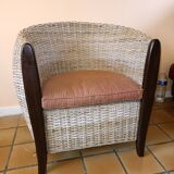 Rattan armchair modern design