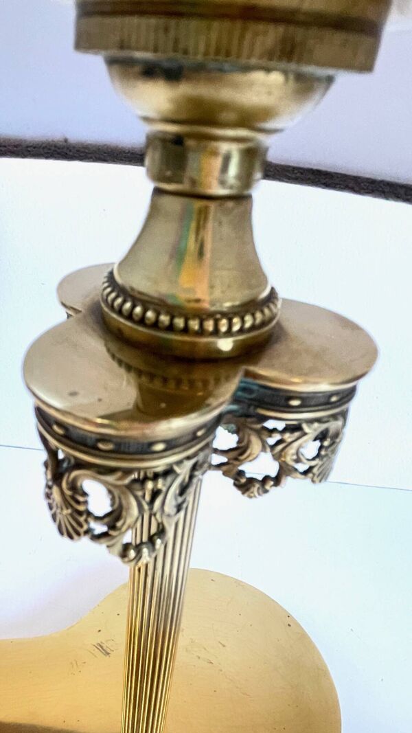 LAMPE LAITON massif Trèfle VINTAGE