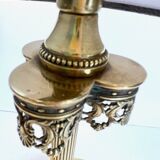 Solid brass vintage clover lamp