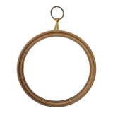 Round gilded glass frame