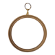 Cadre rond doré verre bombé