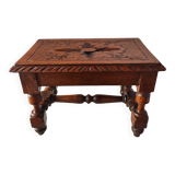 Antique footrest stool