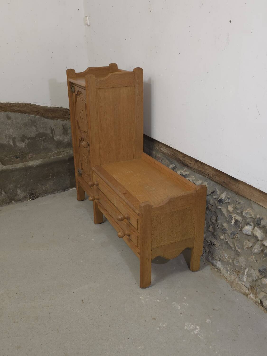 1960 Guillerme et Chambron oak sideboard
