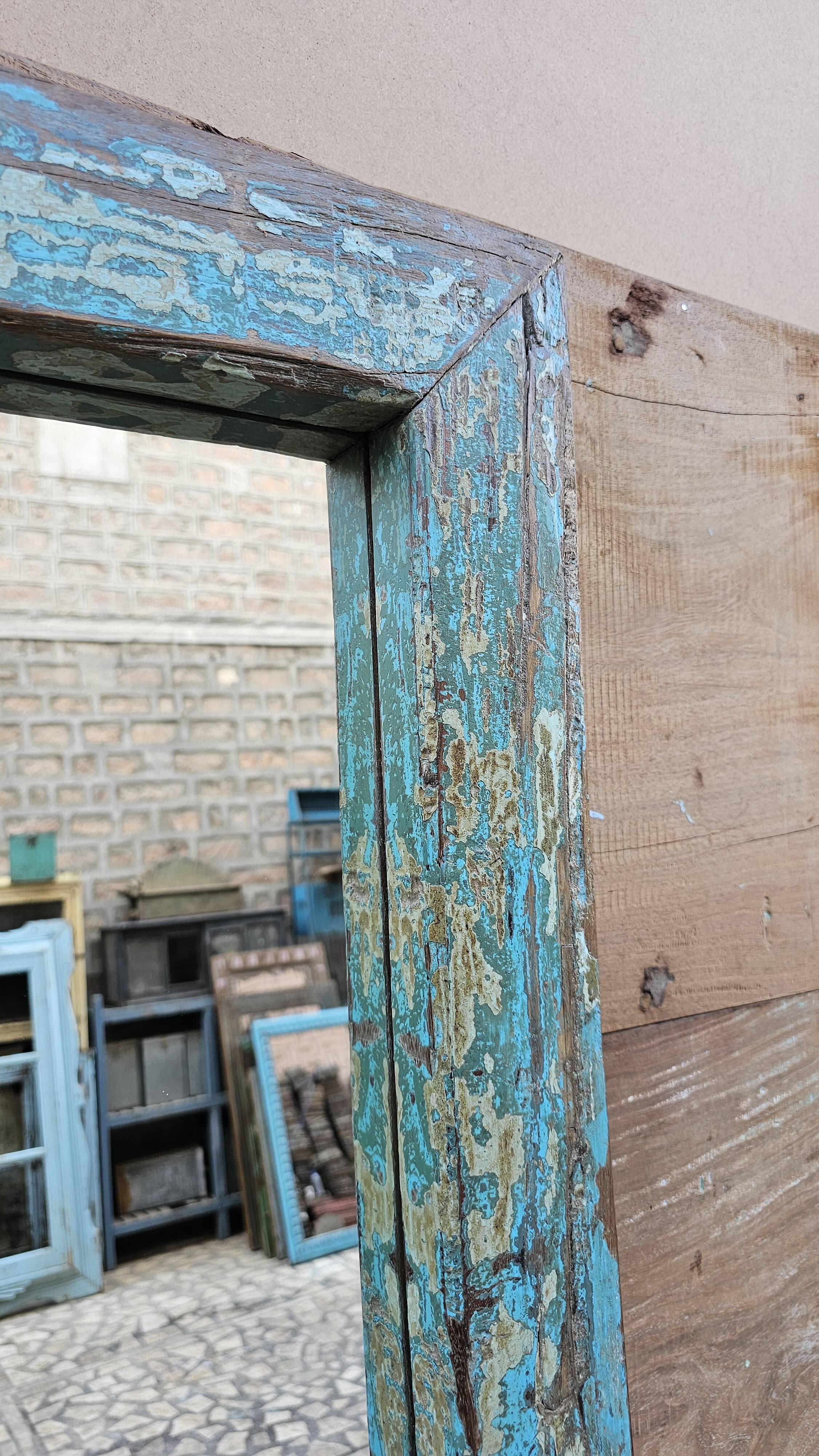 Teak mirror from Burma