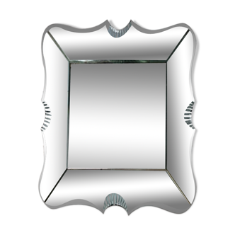 1950s Venetian mirror - 59x53cm