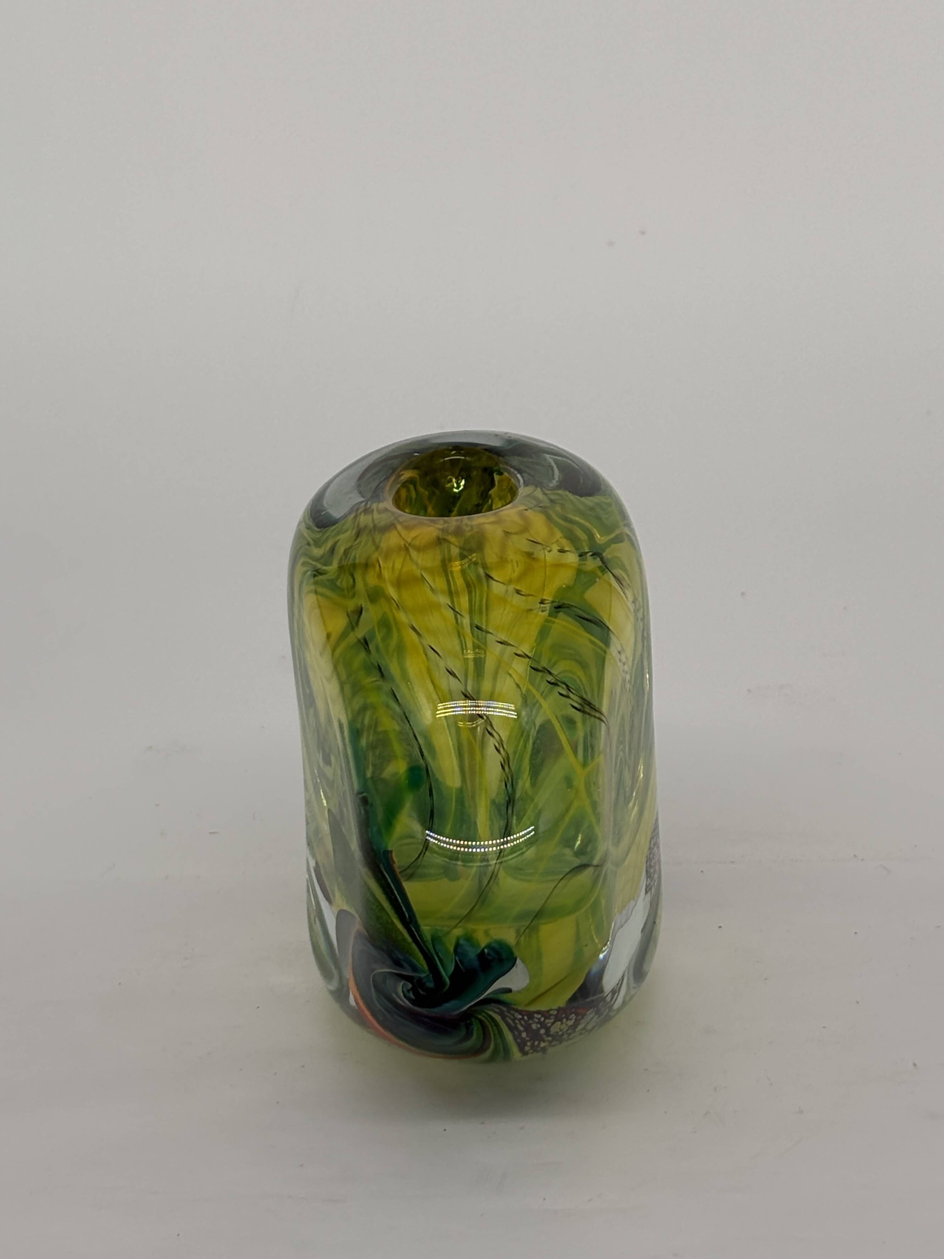 Murano vase yellow Robert Pierini