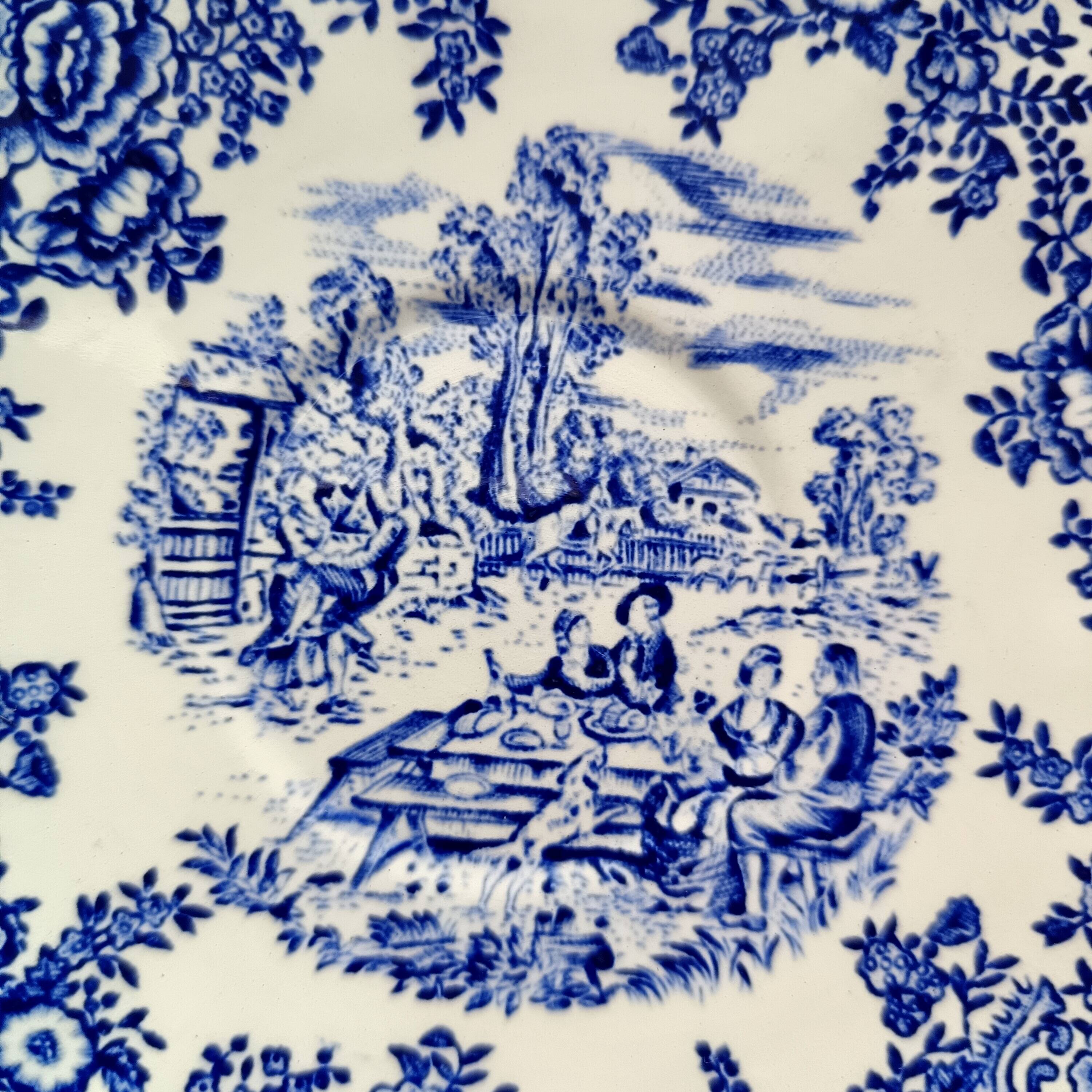 7 tasses à café avec soucoupes vintage, fabriquées par kg luneville france