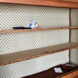 Large two-part cherry wood sideboard