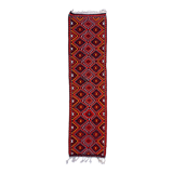 Old turkish kilim runner 345x90 cm, vintage kelim rug, long and narrow