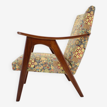 Fauteuil danois en teck restauré des années 1960