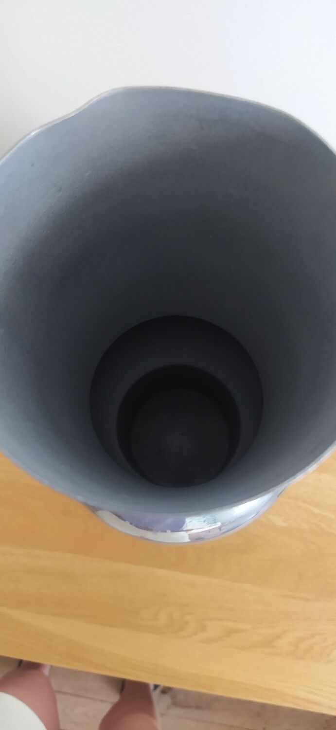 Vase aluminium années 70