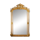 Large wooden and gilded stucco mirror with parecloses - 19th century