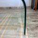 Curved glass design coffee table