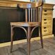 Series of 6 mismatched bistro chairs Baumann and Mahieu