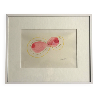 Jean PIAUBERT, Untitled, c. 1960. Original drawing signed in pencil.