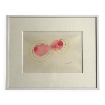 Jean PIAUBERT, Untitled, c. 1960. Original drawing signed in pencil.