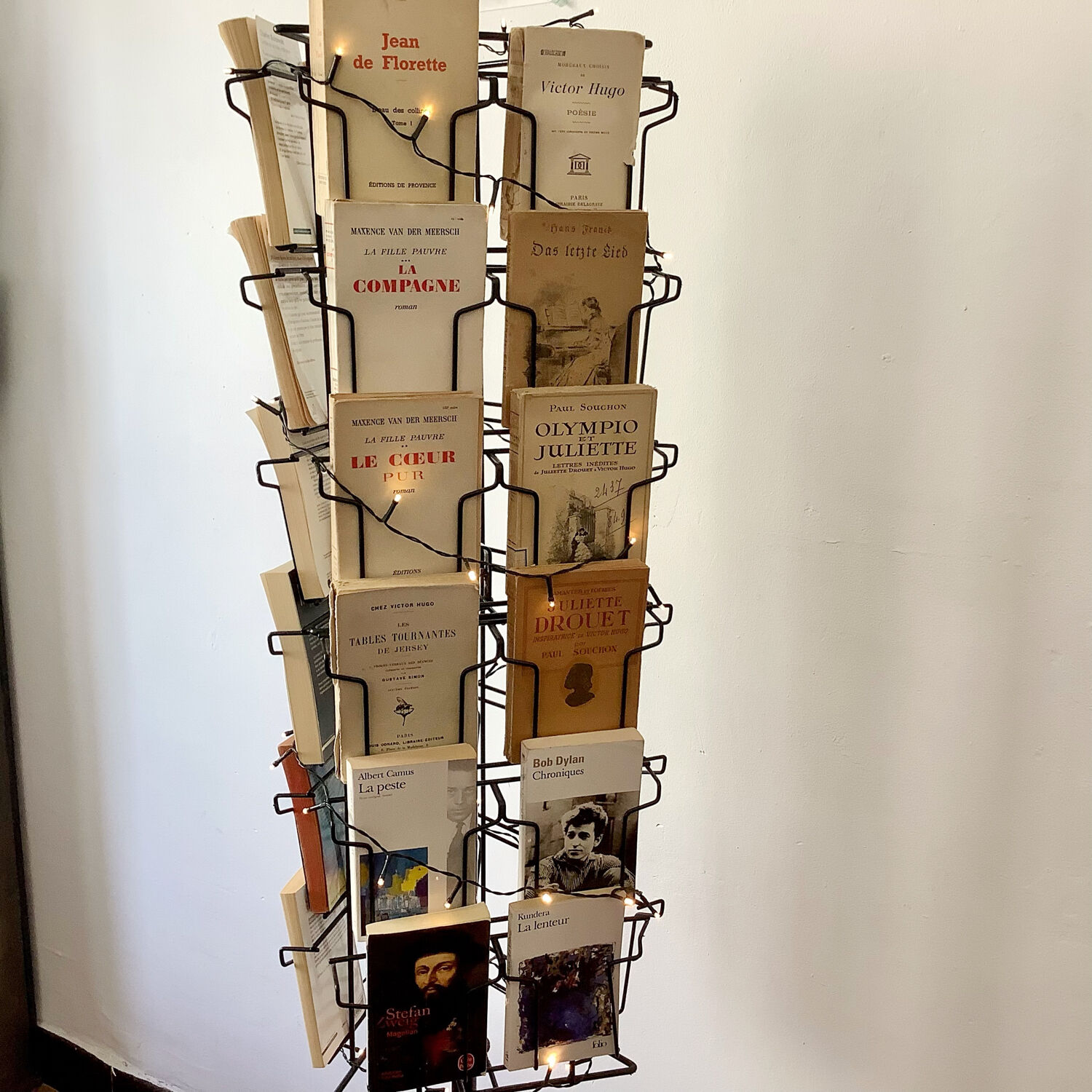 Display turnstile pocket books, postcards
