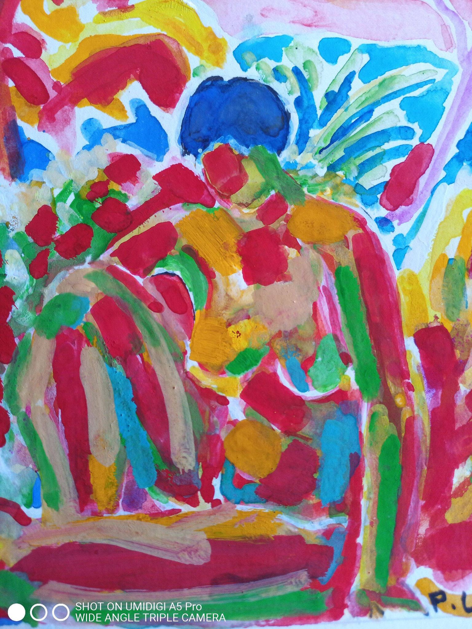 Pierre Lacroux (1909-1993) Gouache on paper 24 x 32 cm - from 1989 - (317)