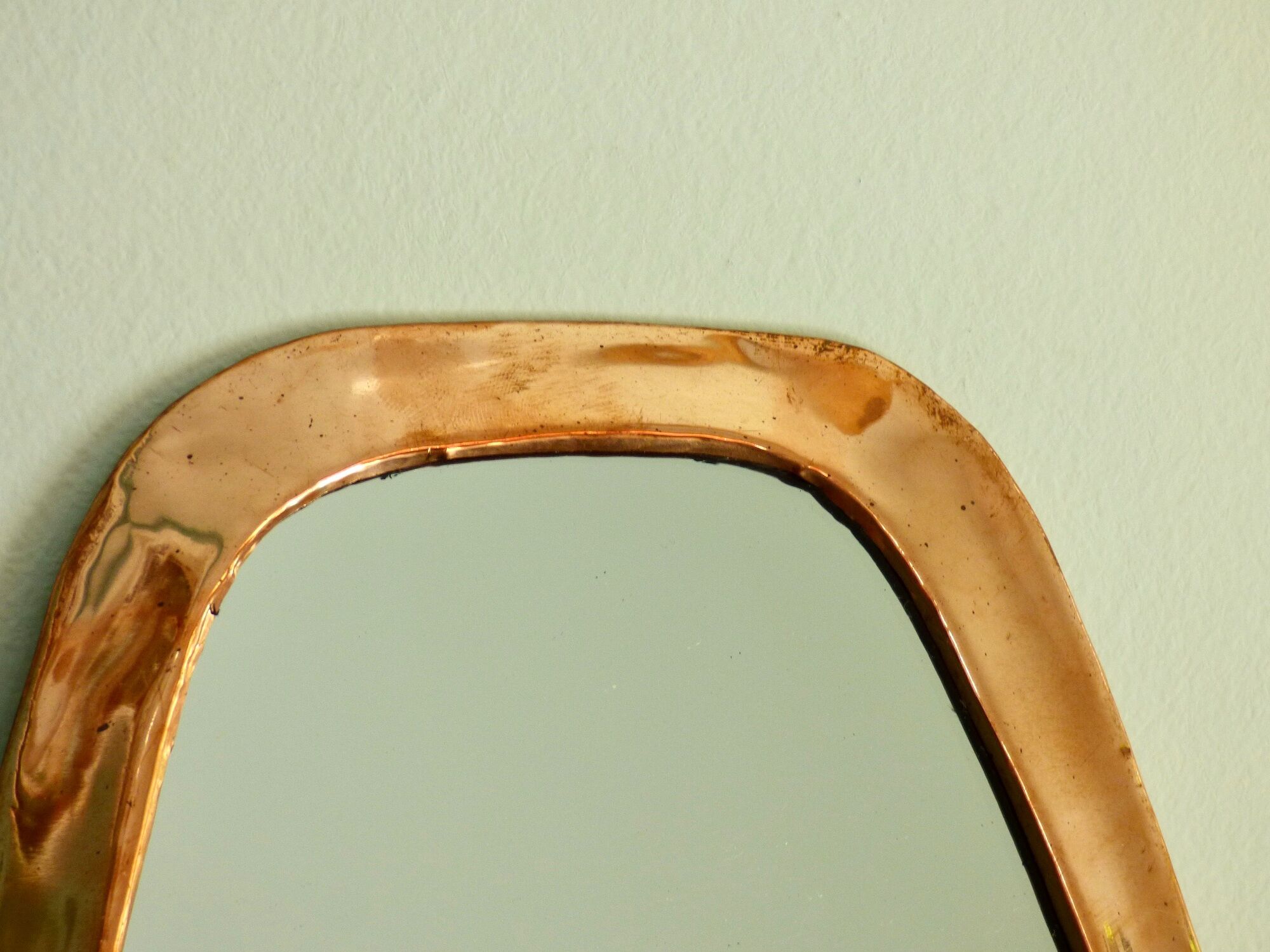 Miroir cuivré rétroviseur - 22x29cm