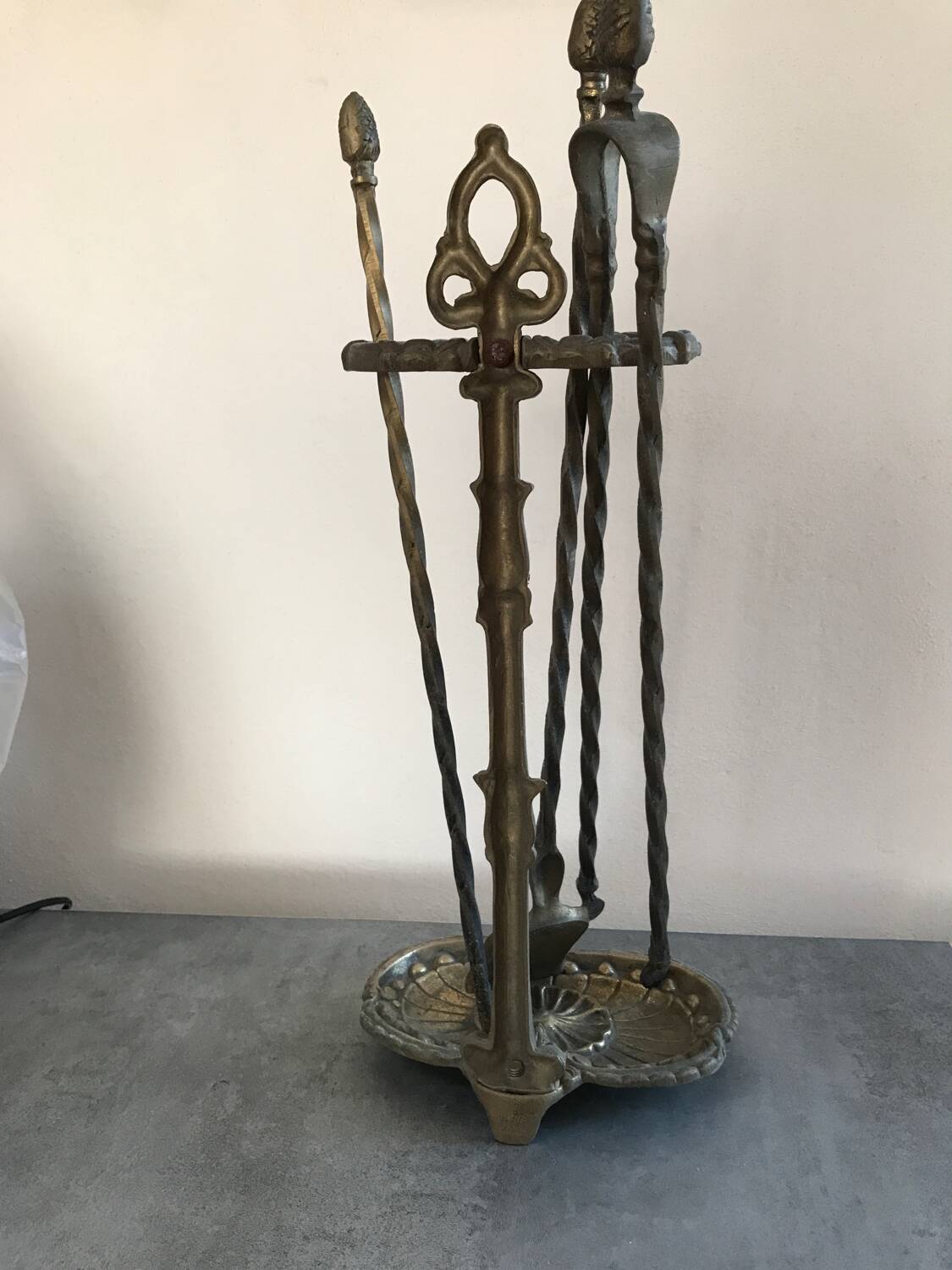 Solid brass fireplace mantelpiece