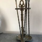 Solid brass fireplace mantelpiece