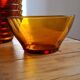 Set of 8 bowls in amber Duralex glass