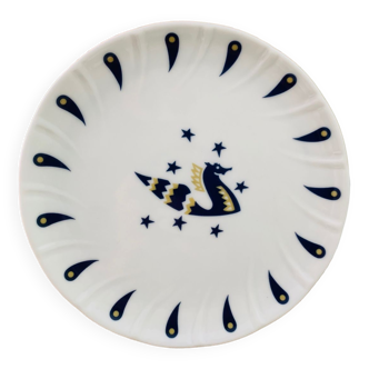 Set of 6 Air France dessert plates