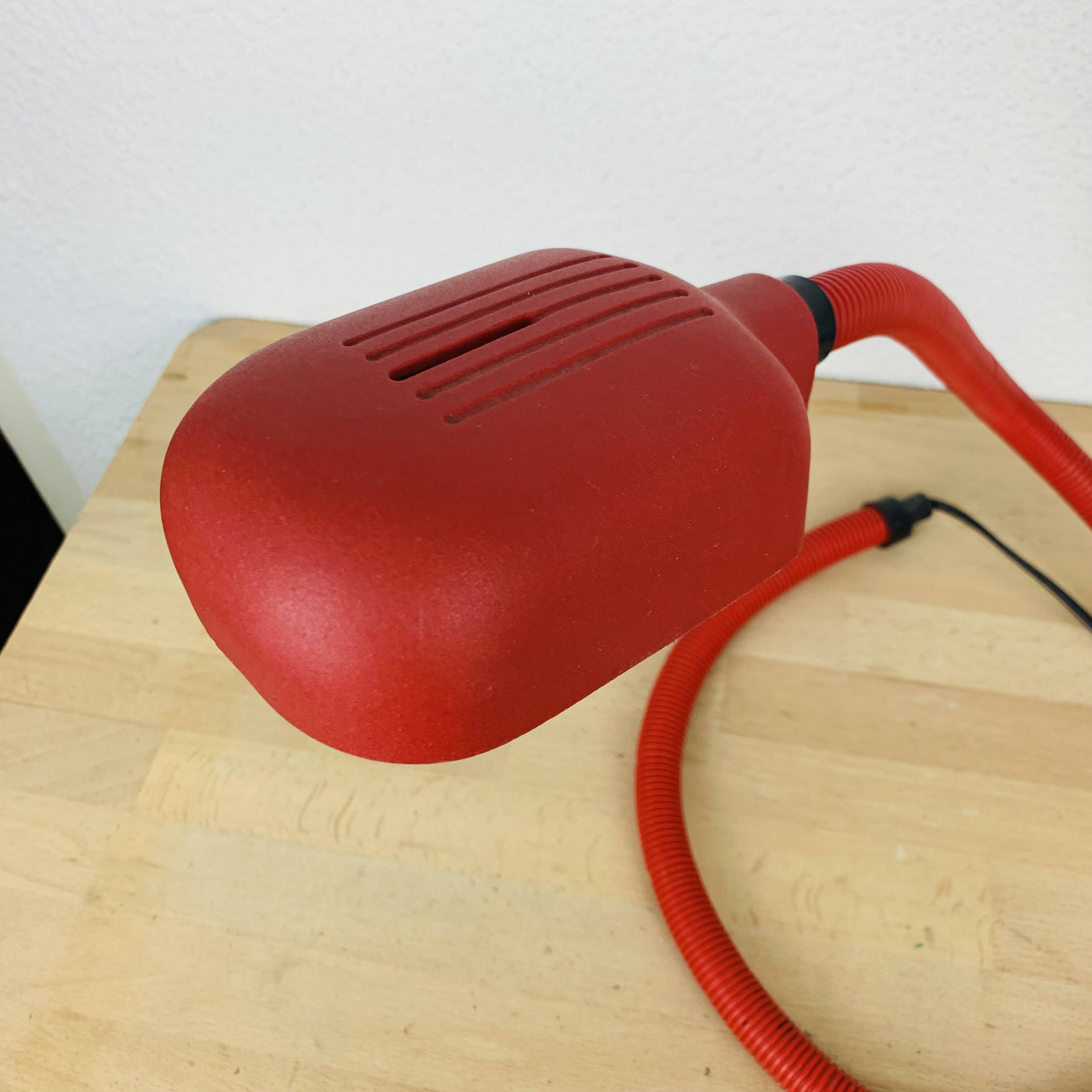 Lampe serpent flexible rouge années 80